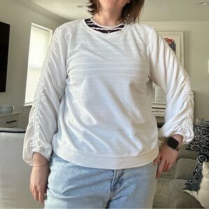 Simply Vera Wang Ribbed White Top XXL